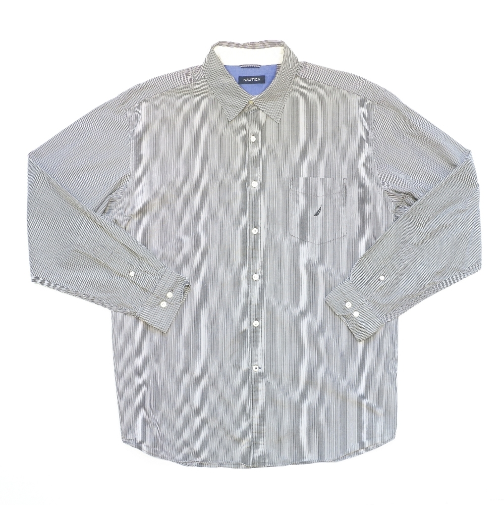 Nautica long sleeve shirts for mens size XL Gray color